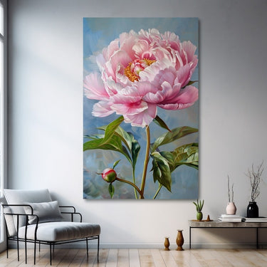 Peony Acrylic Painting